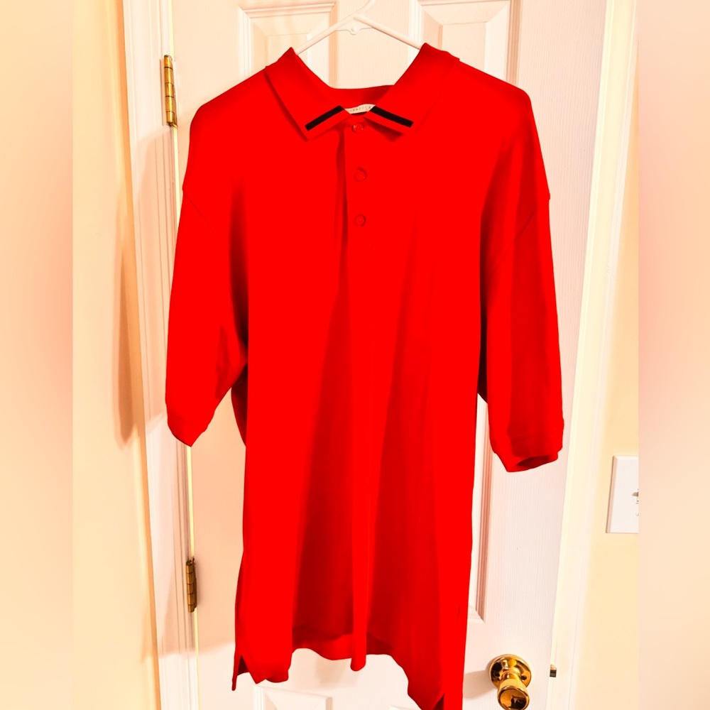 Cutter & Buck Red with black accents on collar and sleeves. Polo Size XL - Picture 16 of 16
